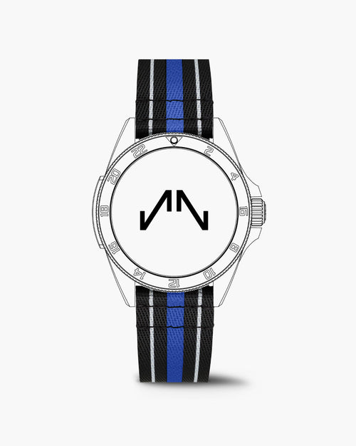 Caucciù blu NATO 20mm