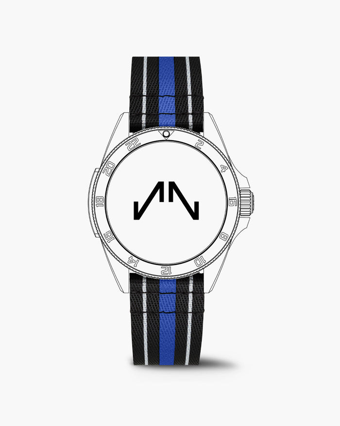 Caucciù blu NATO 20mm