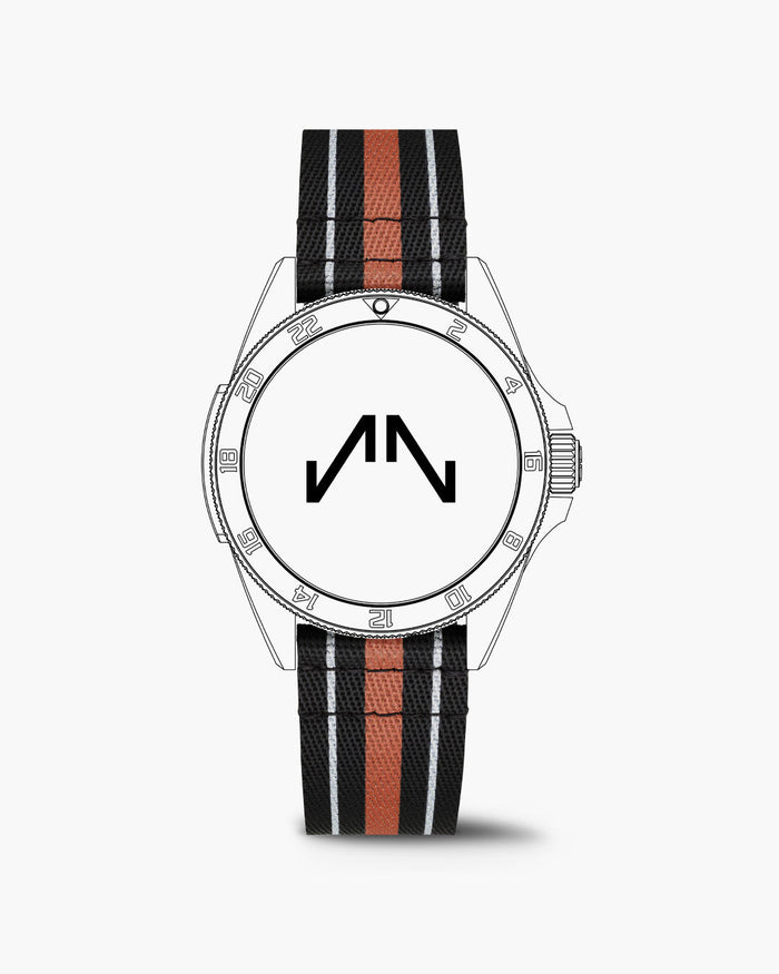 Caucciù arancione NATO 20mm