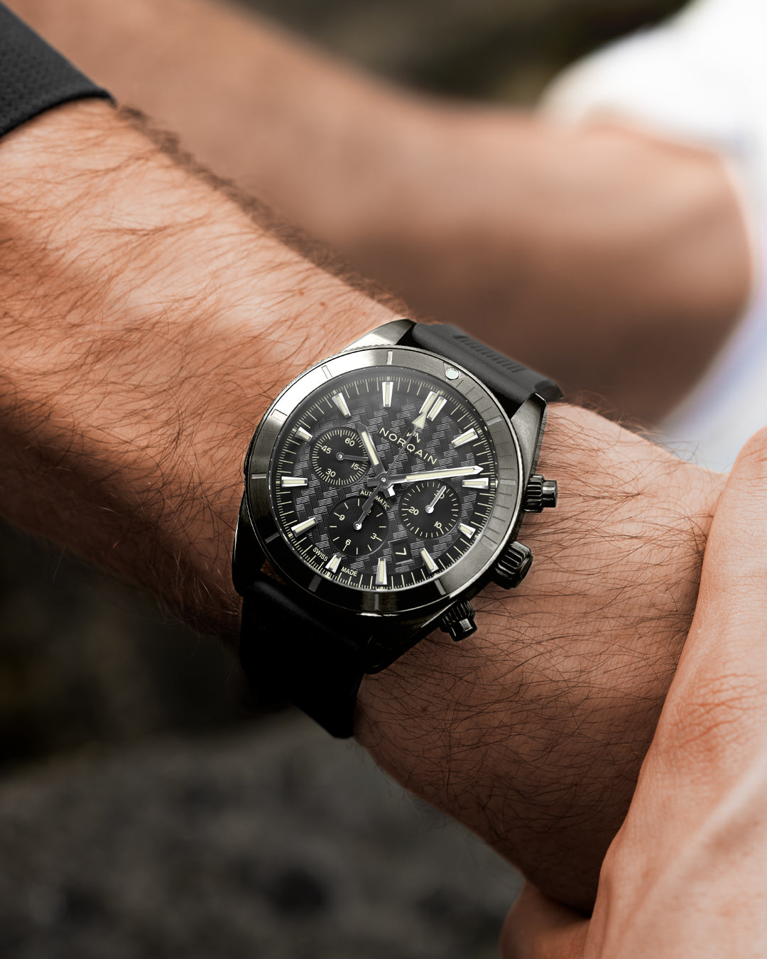 Adventure Sport Chrono 44mm DLC | NORQAIN Swiss Made Watches - NORQAIN
