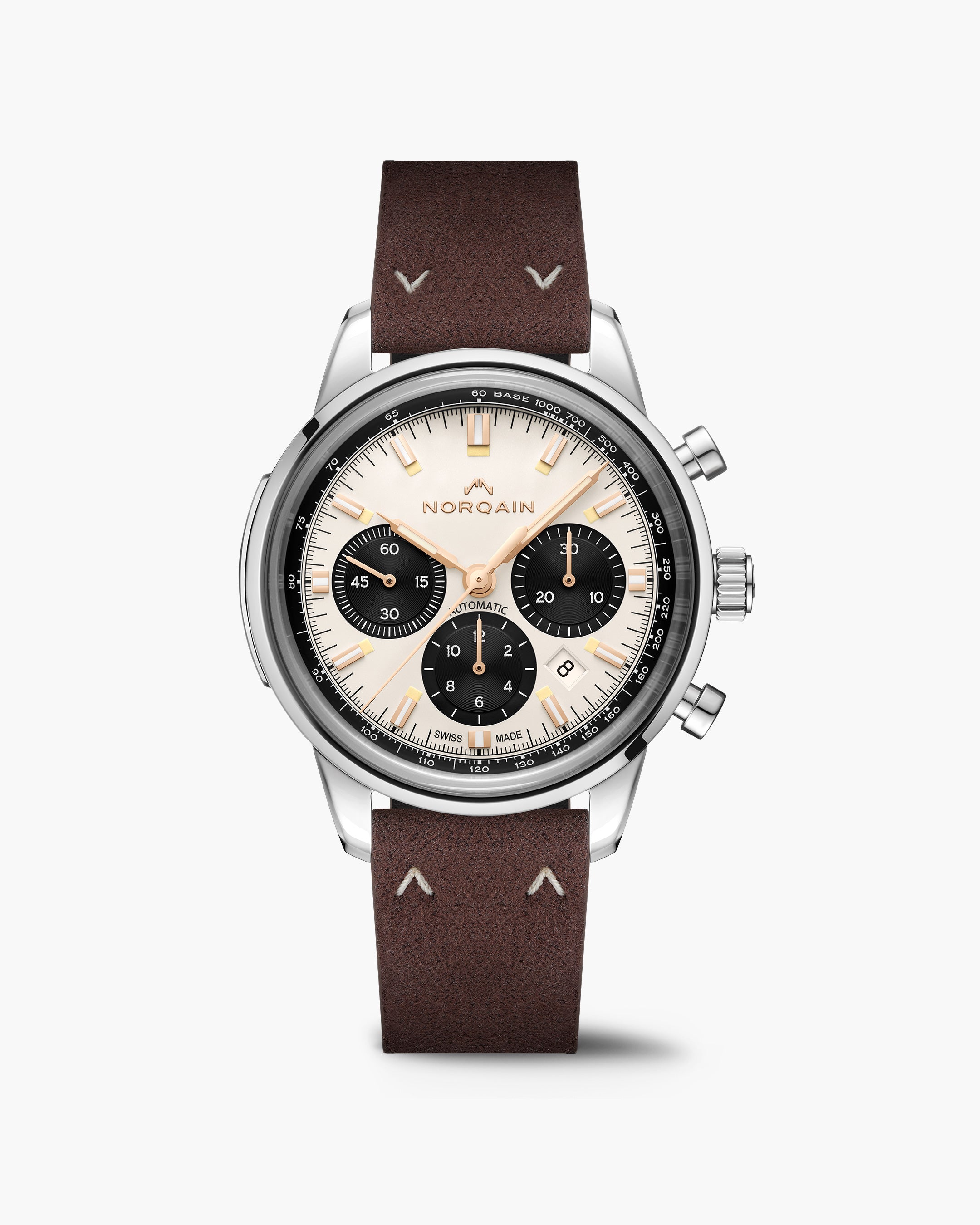 Freedom 60 Chrono 43mm Off White | NORQAIN Swiss Made Watches