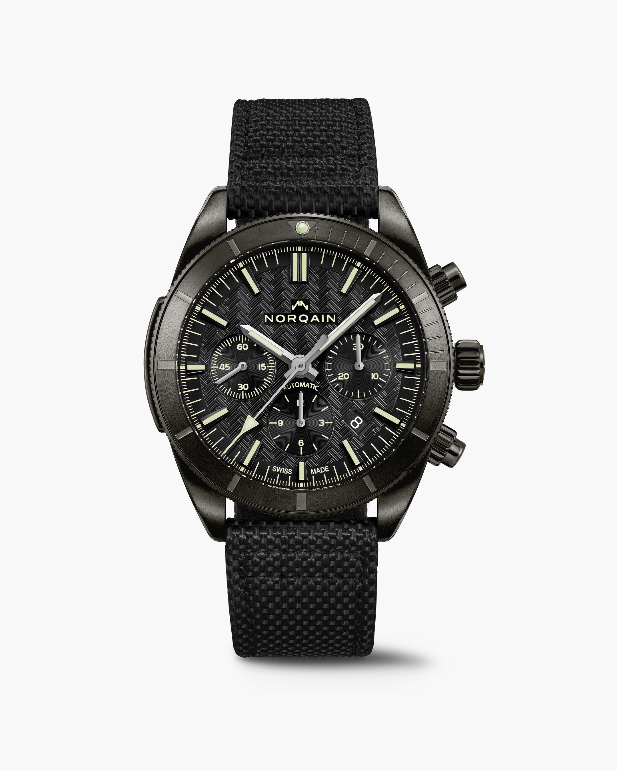 Adventure Sport Chrono 44mm DLC | NORQAIN Swiss Made Watches - NORQAIN