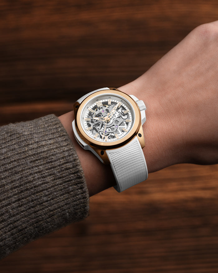 Wild ONE Skeleton 39mm Red Gold